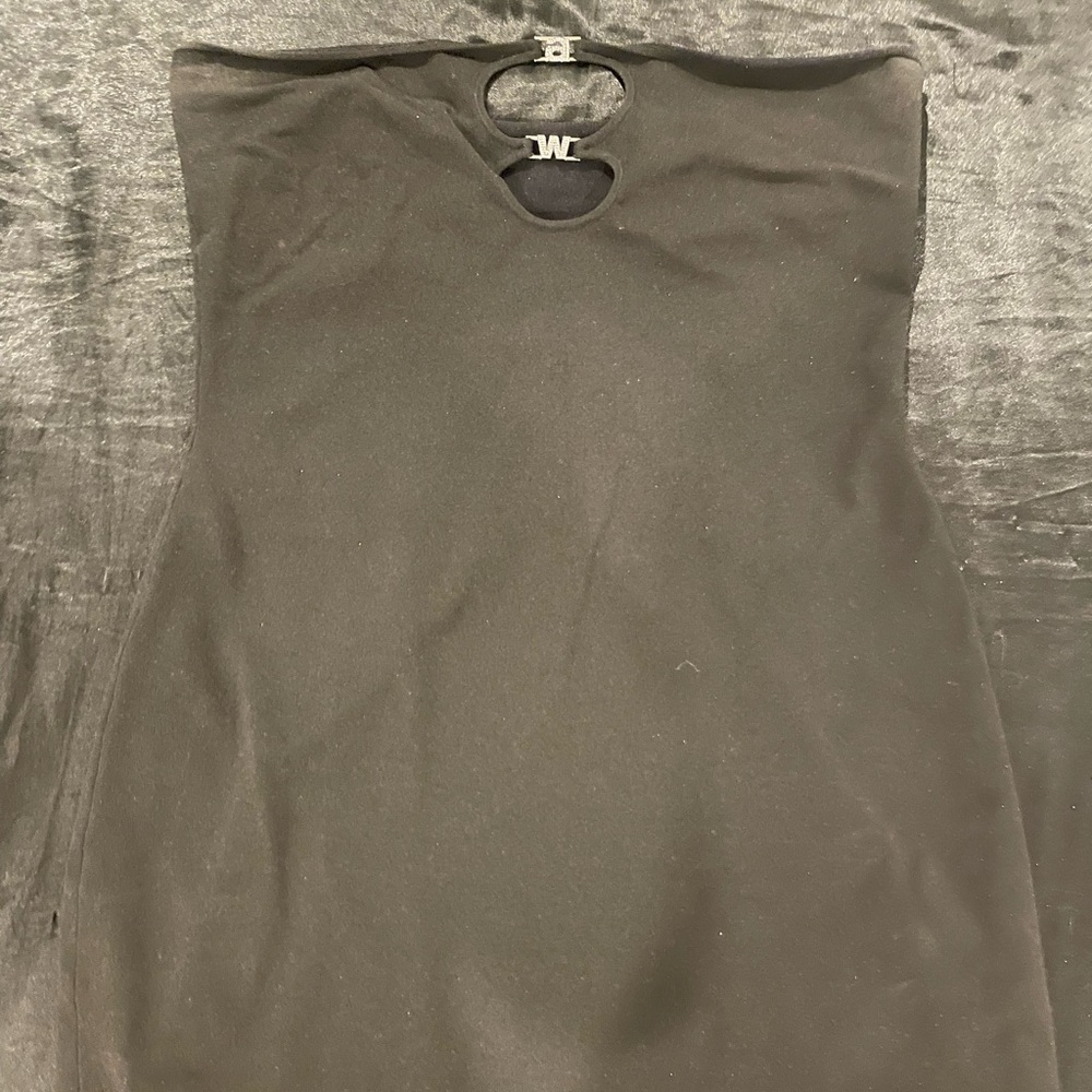 Black Alexander wang tube top dress, worn one time, great condition, size small